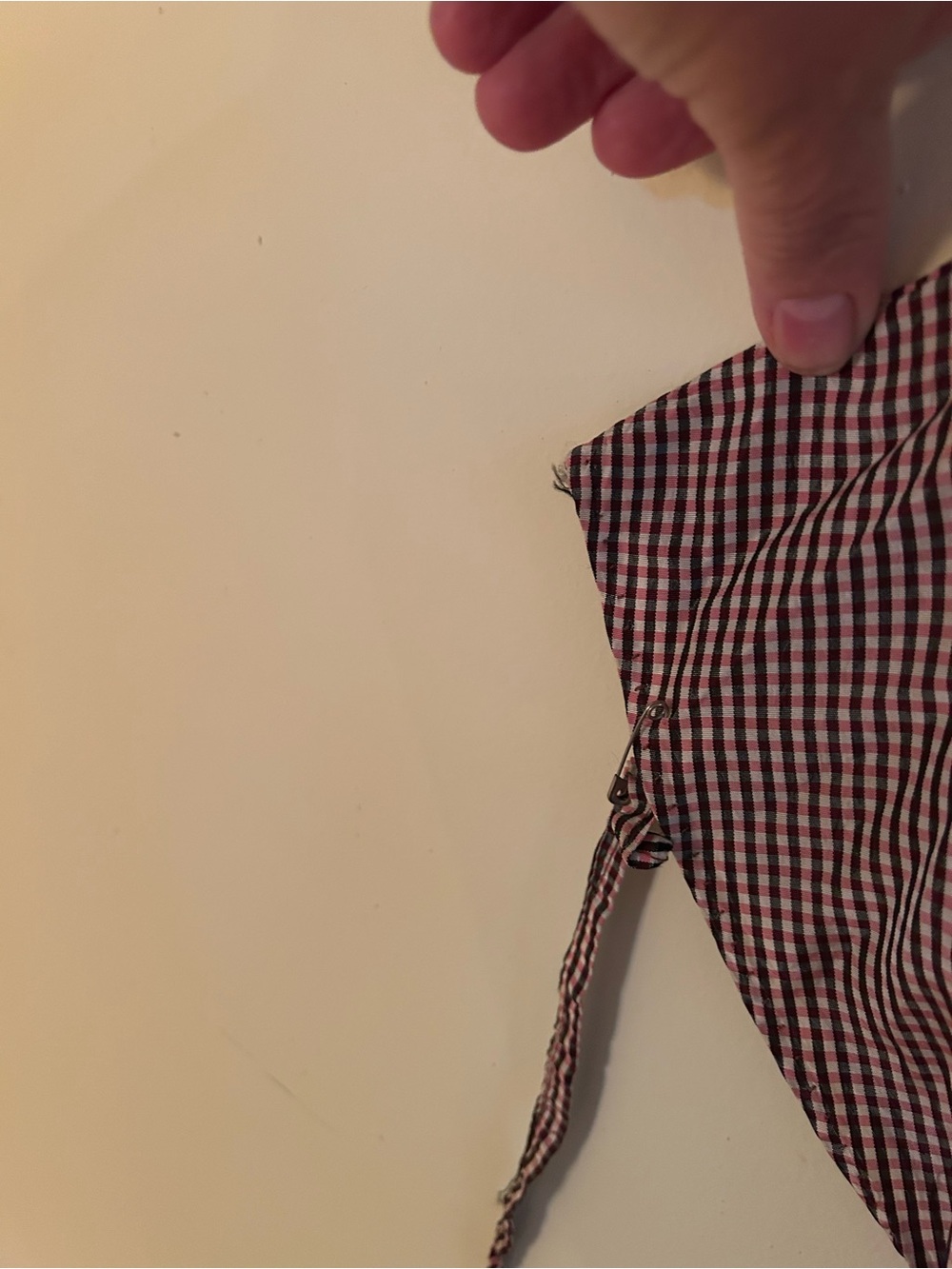 Vintage Handmade Gingham Wrap Maxi Dress with Belt - Picture 4 of 5
